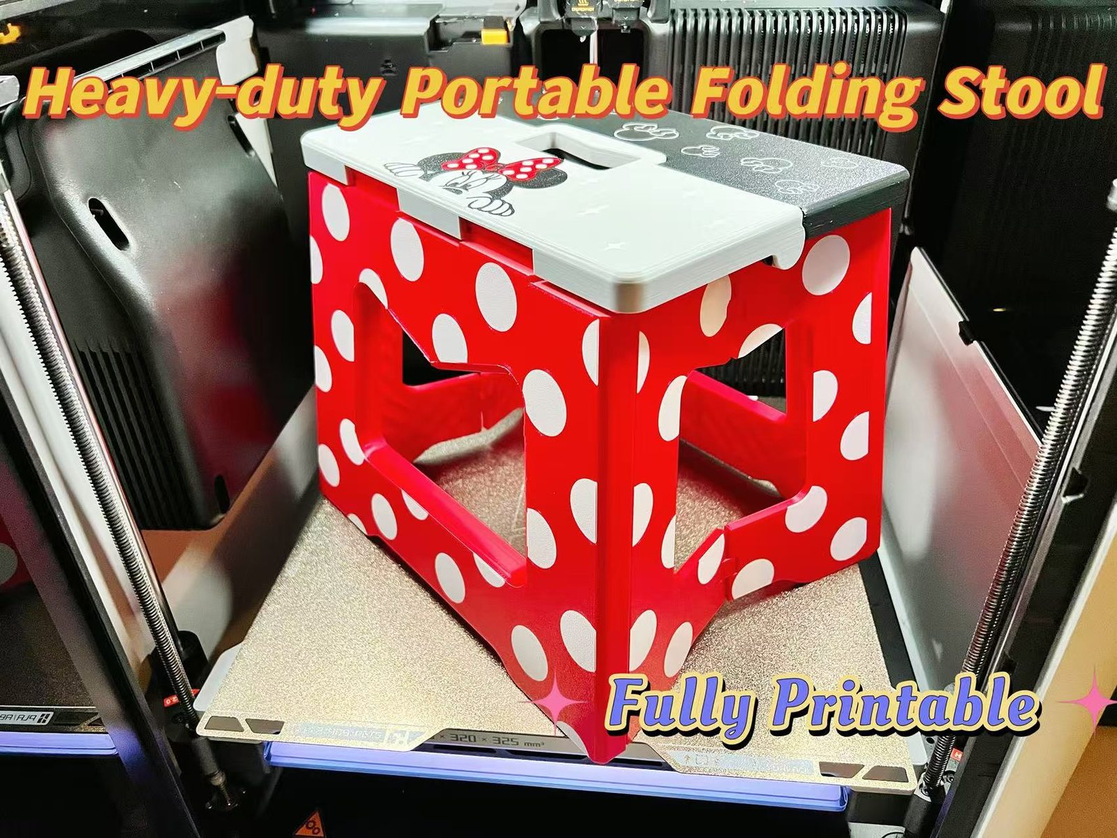 #303 Heavy-duty Portable Folding Chair(Fully Printable) — vue 6
