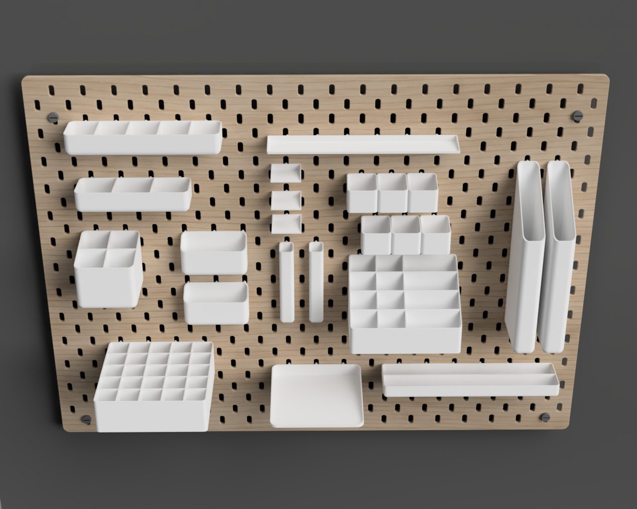 #307 IKEA SKADIS Add-Ons Parametric Bins and Shelves — vue 14