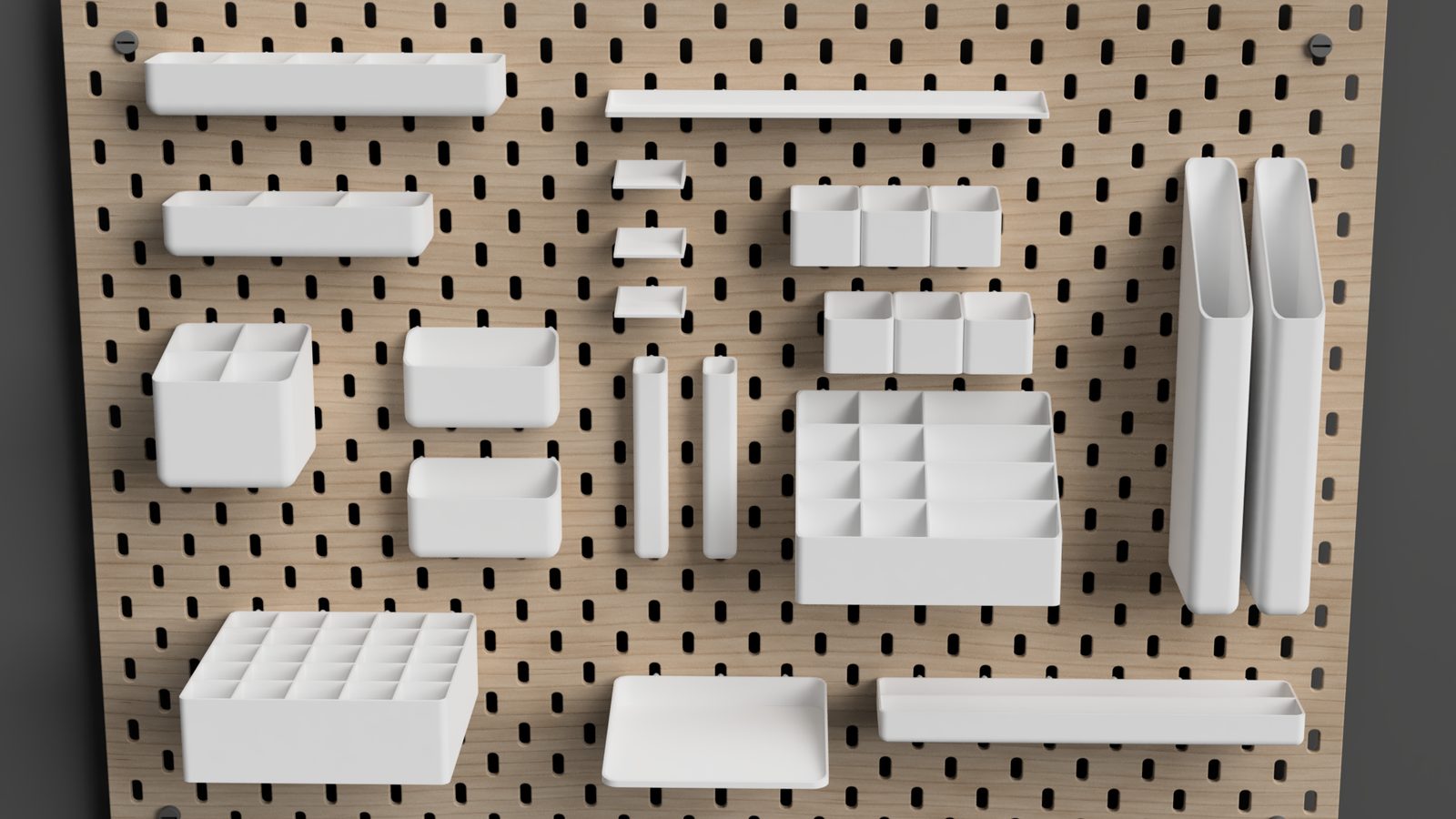 #307 IKEA SKADIS Add-Ons Parametric Bins and Shelves — vue 16