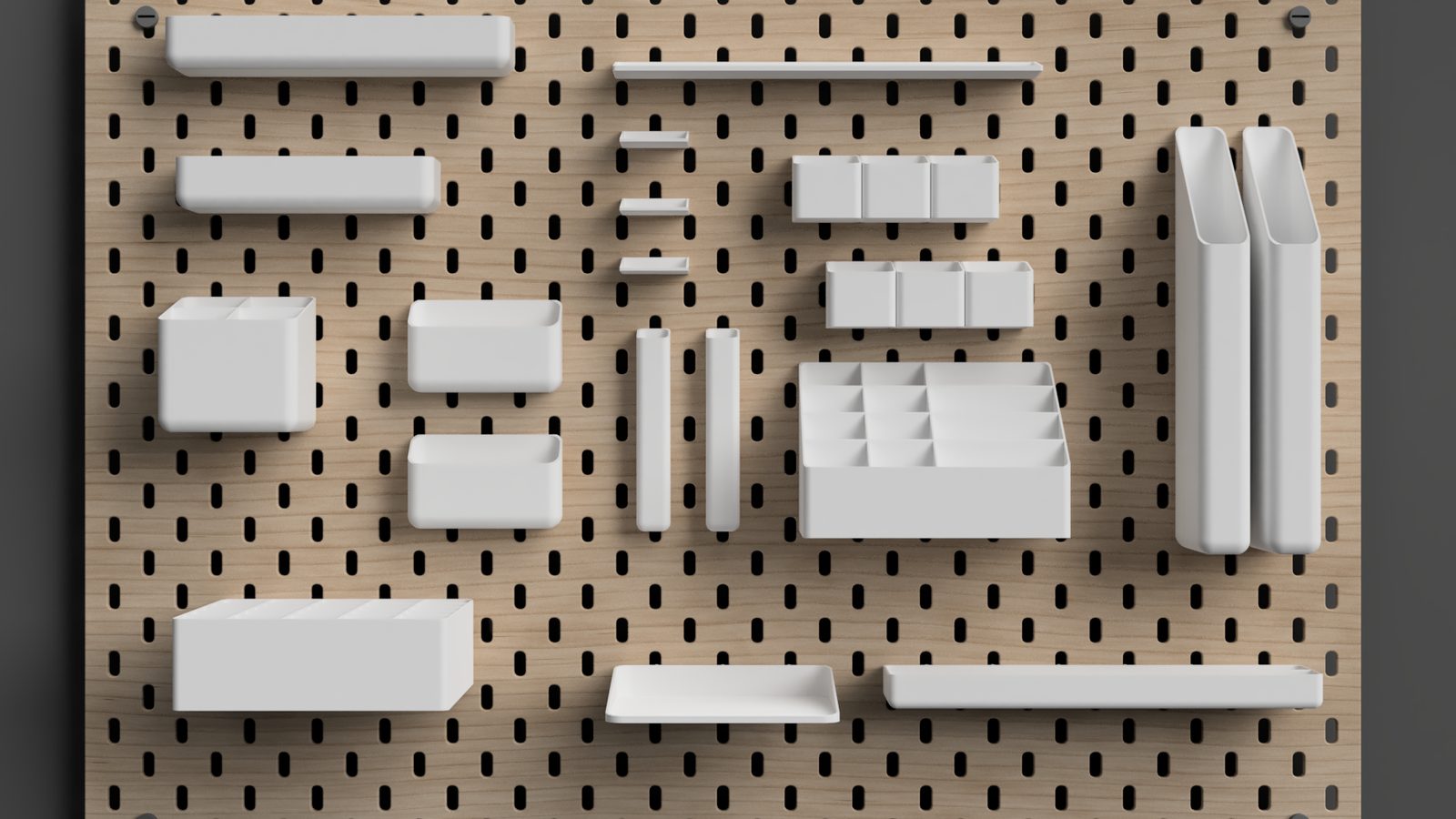 #307 IKEA SKADIS Add-Ons Parametric Bins and Shelves — vue 17