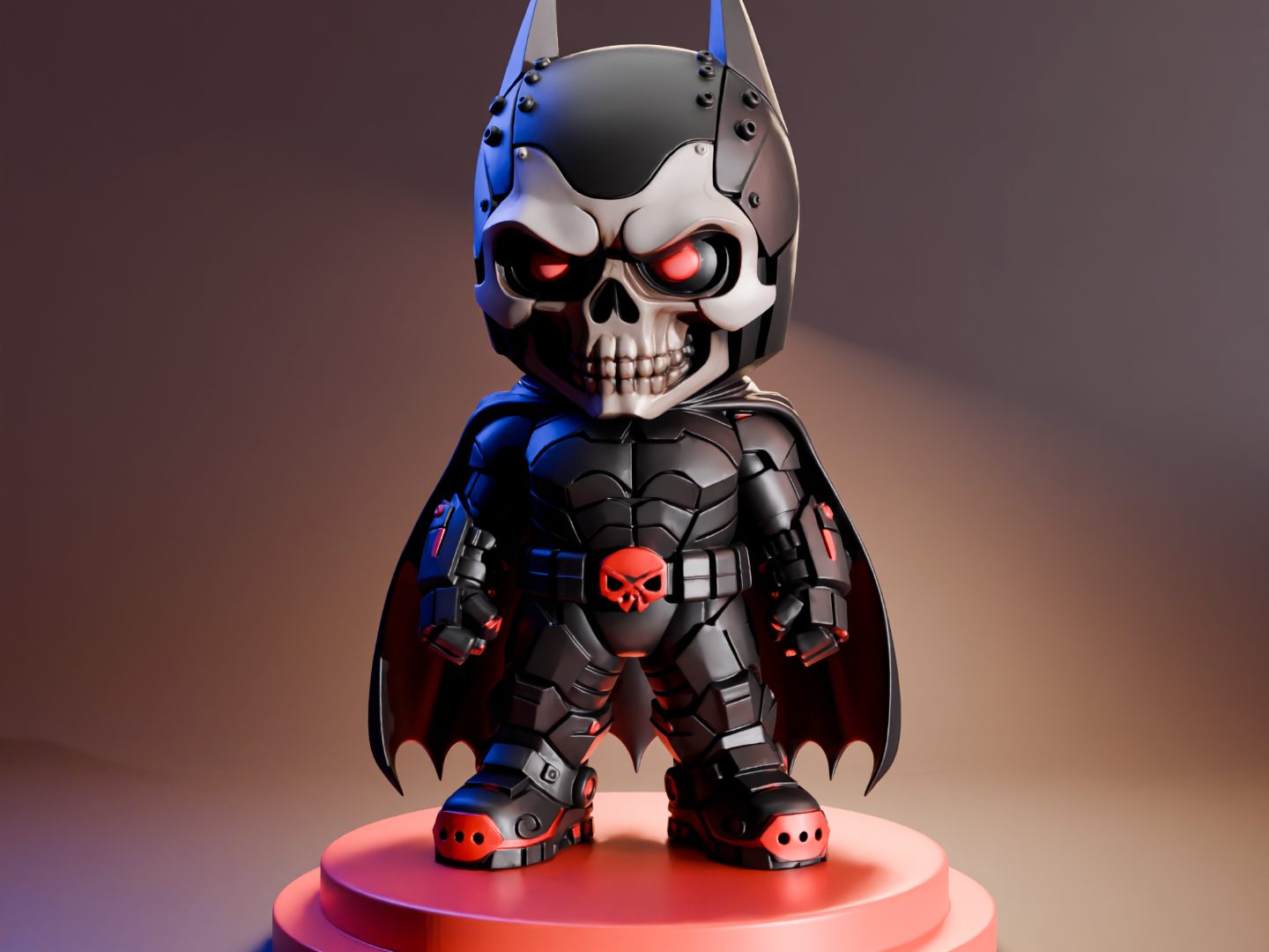 #312 Batman Skull Cartoon — vue 1