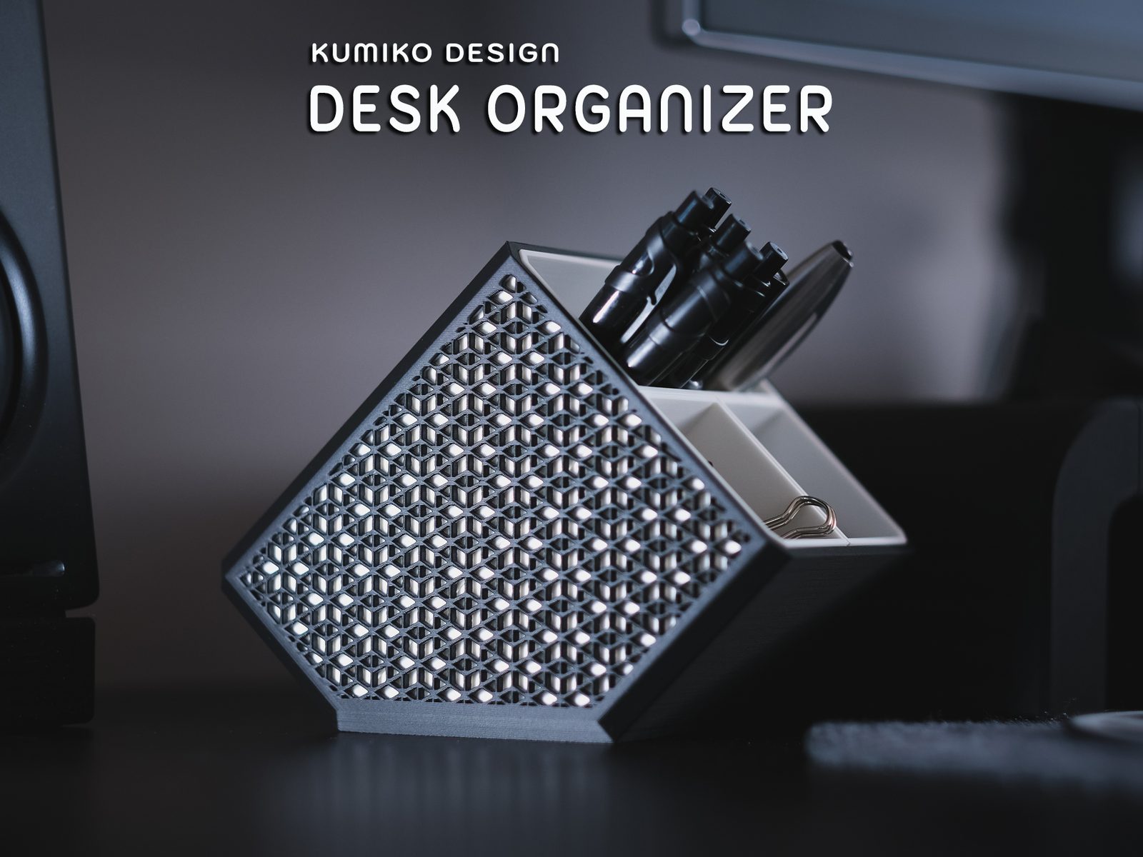 #313 Kumiko Design Desk Organizer — vue 1