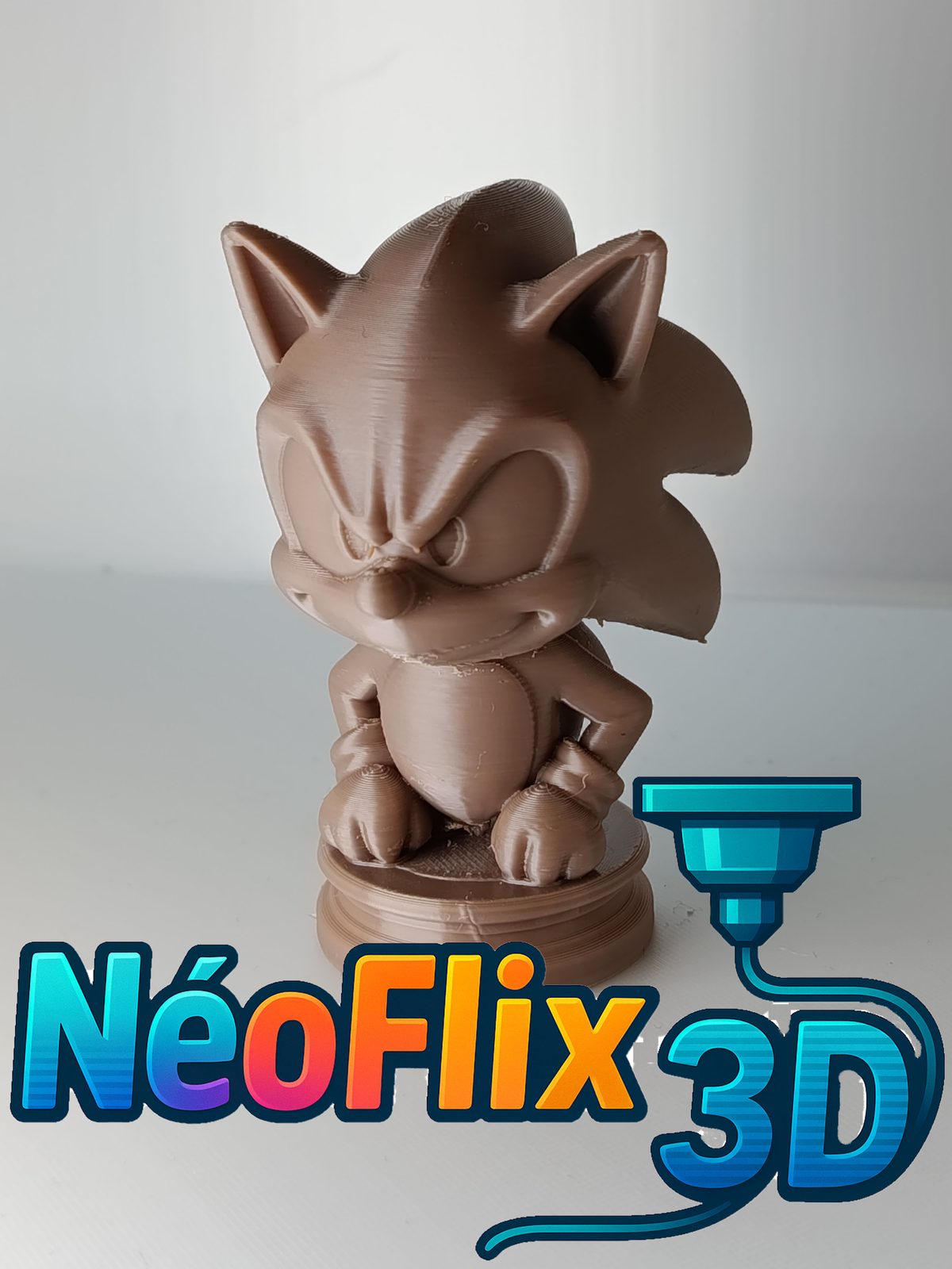 #315 Sonic, la vitesse incarnée - Figurine 3D stylisée — vue 1