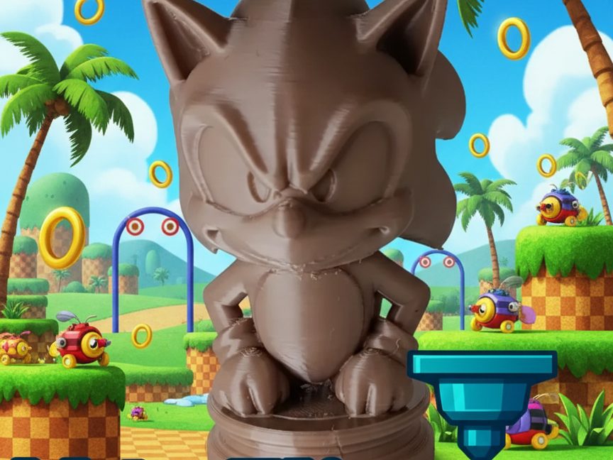 #315 Sonic, la vitesse incarnée - Figurine 3D stylisée — vue 2