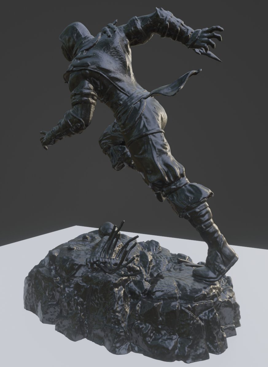 #319 Mortal Kombat X Collectors Edition Scorpion Statue — vue 4