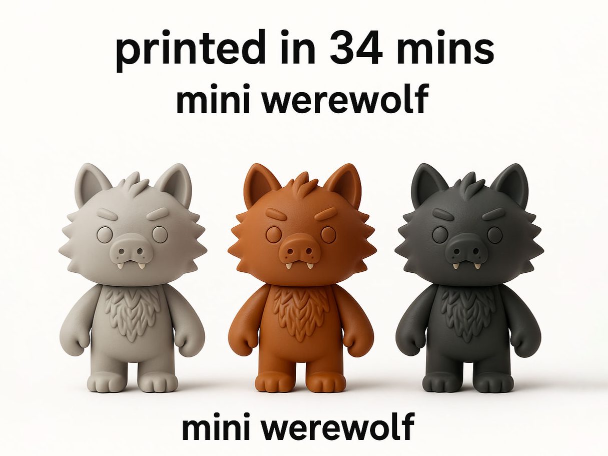 #320 Mini Werewolf – Spooky Collectible v2 — vue 2