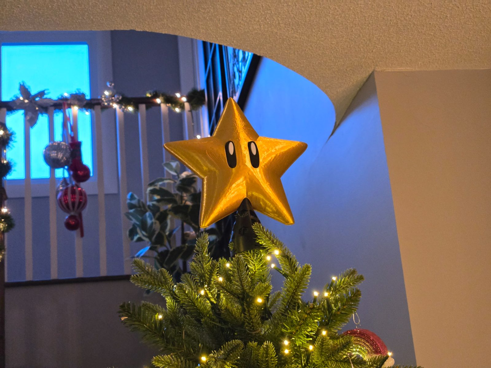 #326 Super Mario Star - Christmas Holiday Tree Topper — vue 15