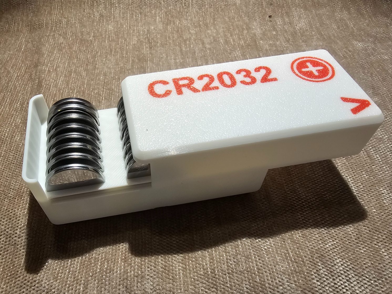 #338 Gridfinity Coin button cell battery Sliding lid — vue 1