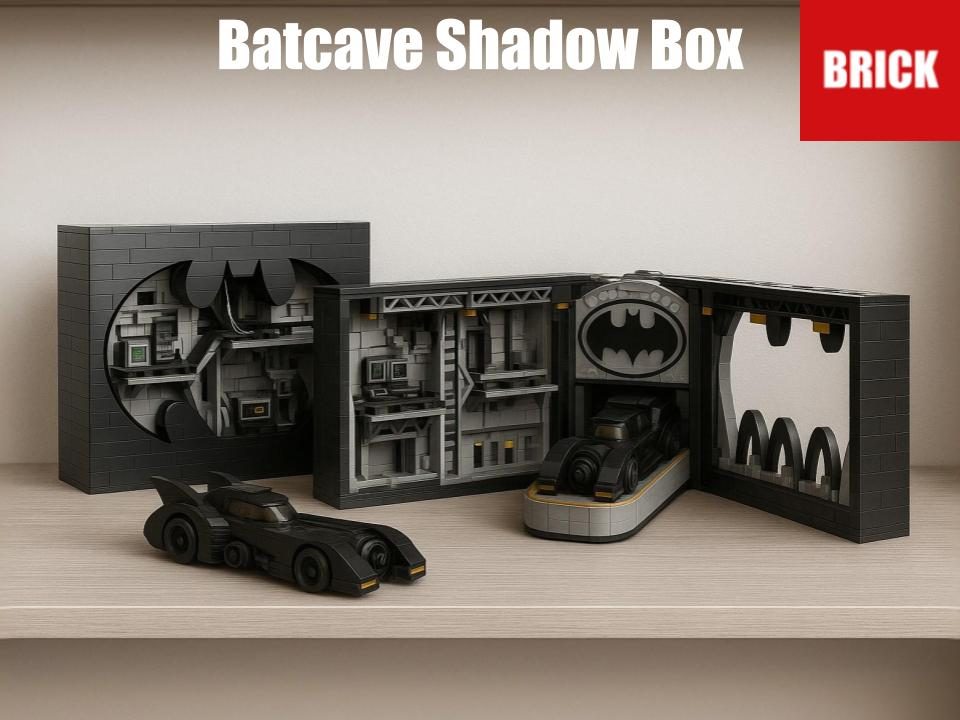#340 Brick Batcave Shadow Box Set — vue 1