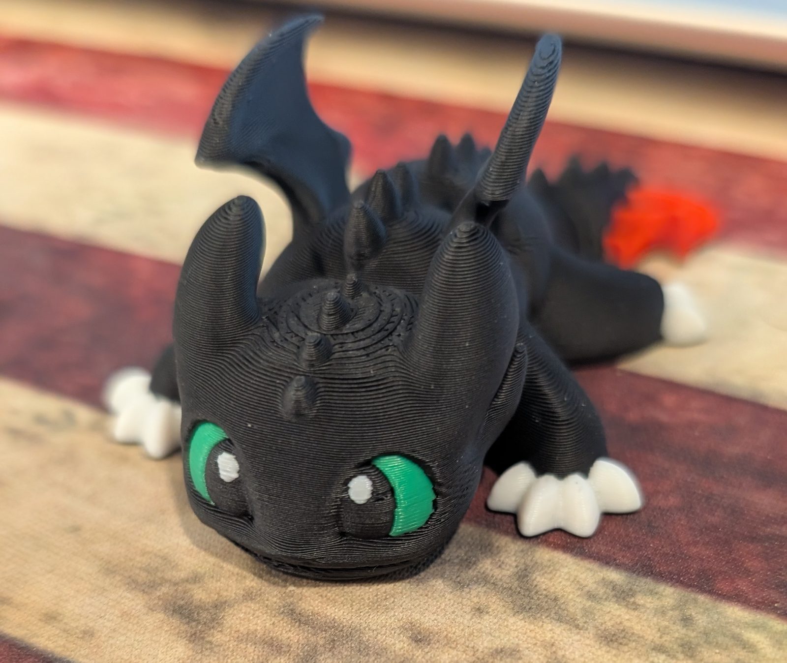 #344 Tiny Articulated Dragon Toothless Night Fury Flexi — vue 4