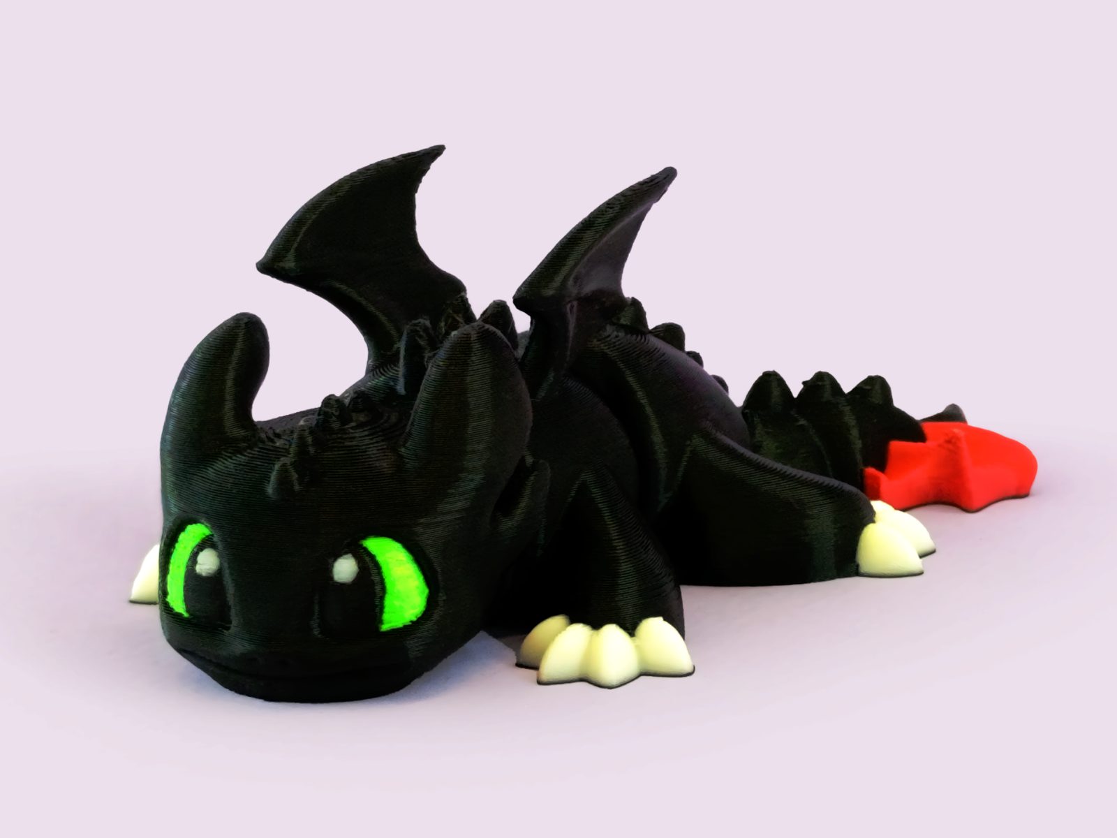 #344 Tiny Articulated Dragon Toothless Night Fury Flexi — vue 8