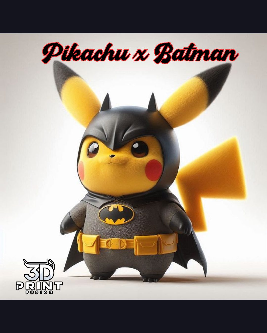 #357 Pikachu Batman – Action Figure Supereroe 3D — vue 2