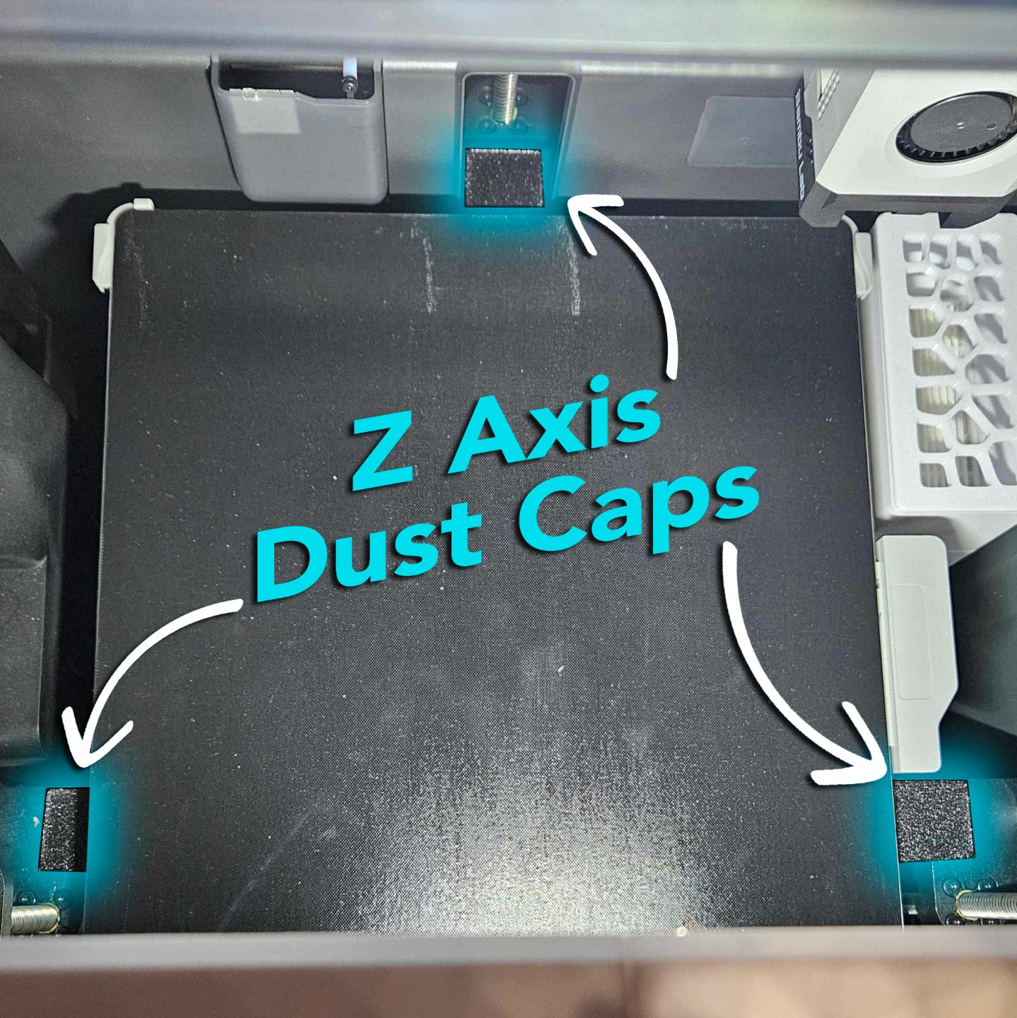 #361 Bambu X1 P1 Z Axis Dust Caps [All 3] — vue 4