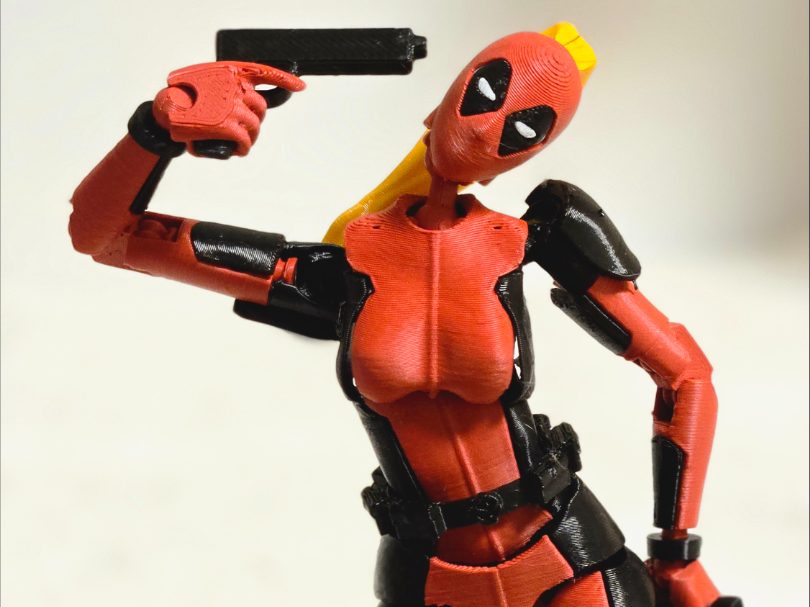 #363 Articulated DeadPool Lady Figure AMS Not Required — vue 2