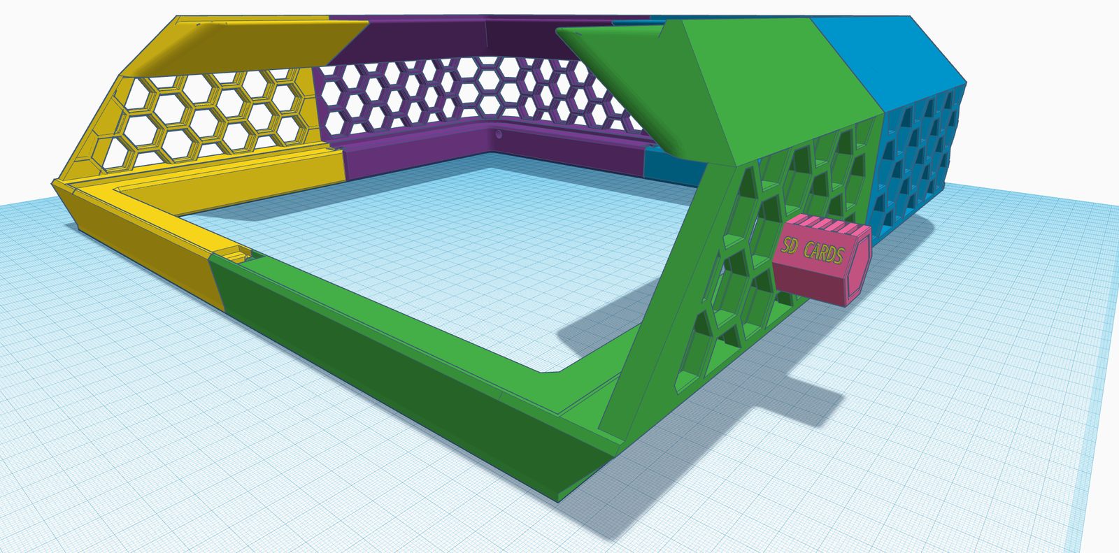 #366 X3D-v2 Riser Bambu Lab X1 P1 AMS Stand — vue 7