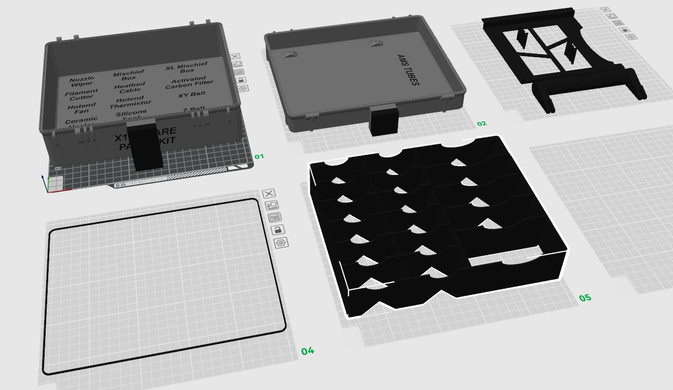 #368 Bambu Lab X1 Carbon Spare Parts Box RPB — vue 6