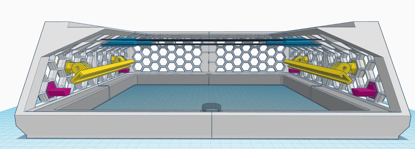 #369 X3D-v3 Riser Bambu Lab X1 P1 AMS Stand — vue 9