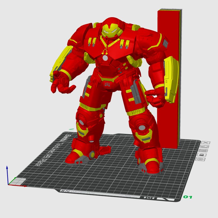 #377 4-Colored HULKBUSTER by Bambulab X1CC — vue 4