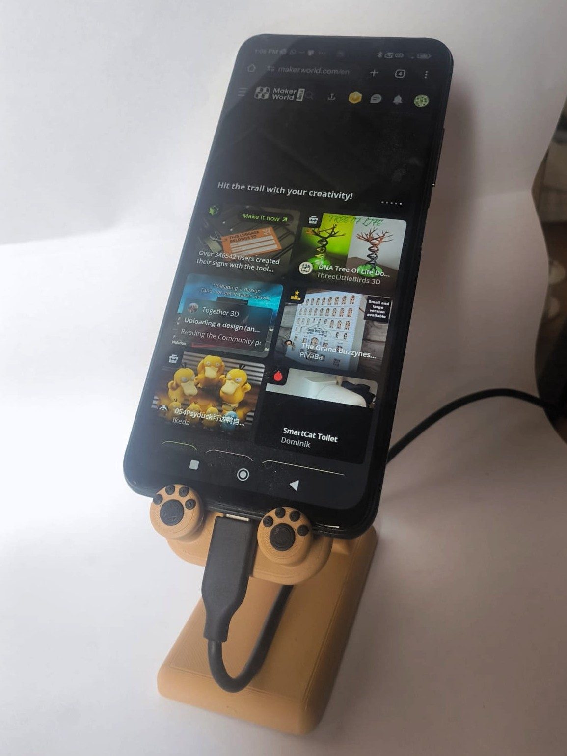 #378 Cute Bear Phone Holder — vue 4