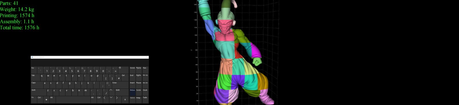 #378 Kid Majin Buu Life-Size 3D Model — vue 8