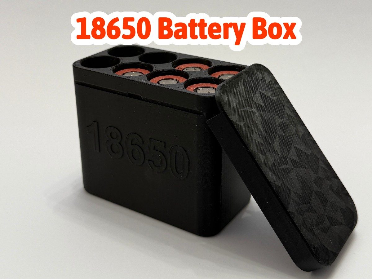 #379 18650 Battery Storage Box Case with Secure Lid — vue 2