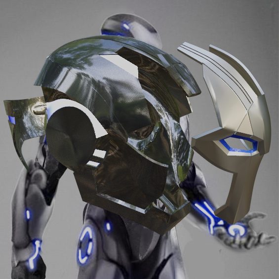#380 Stealth Iron Man concept inspired Helmet — vue 5