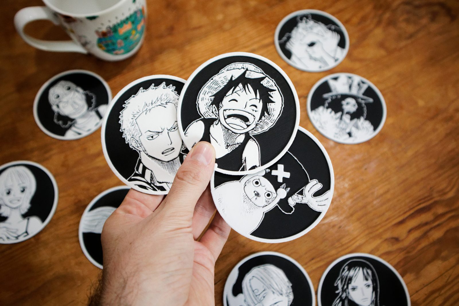 #381 Posavasos de One Piece 10 unidades Fan Art — vue 9