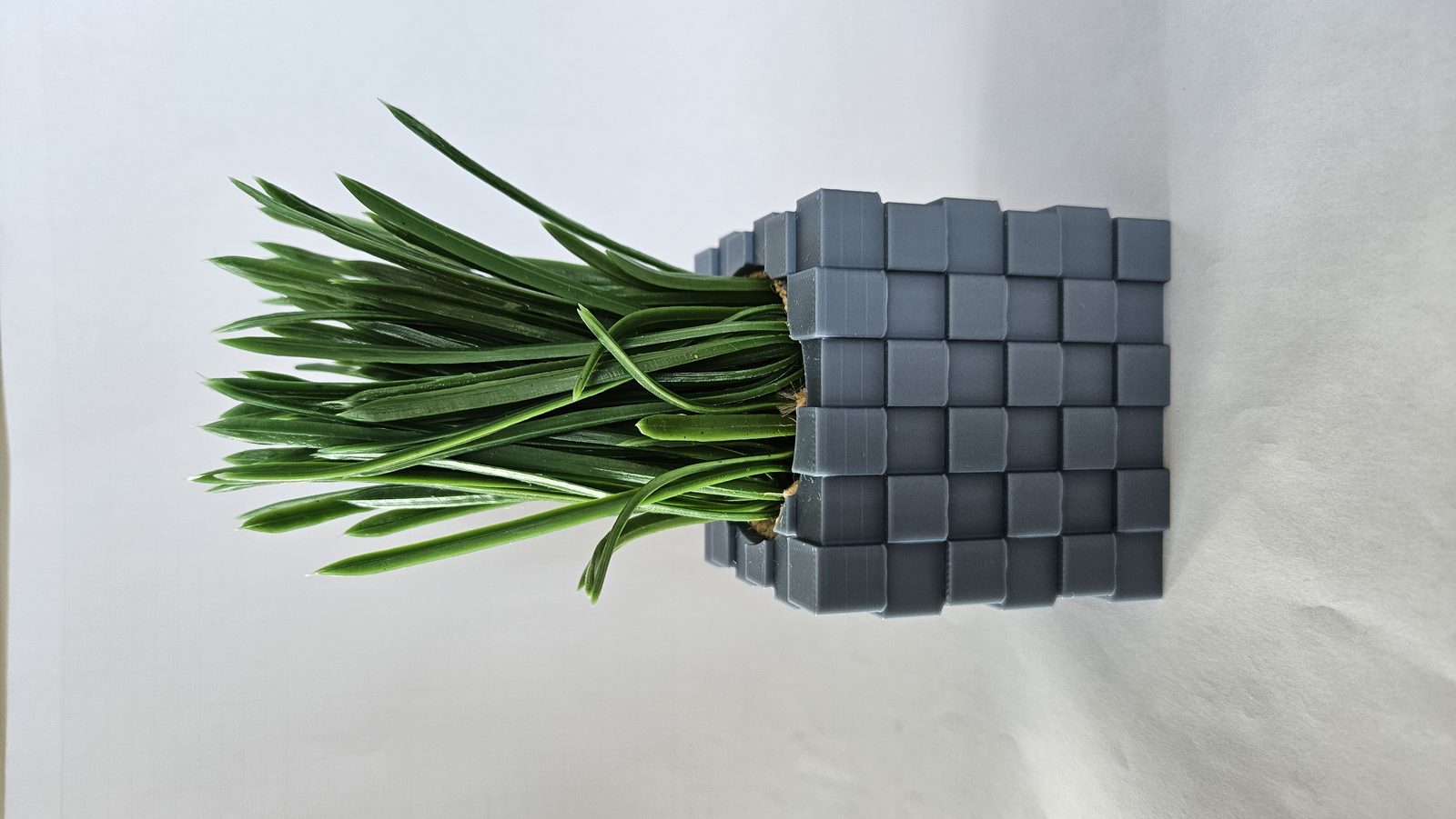#391 Cubic Pixelated Vase – 3D Printable Planter — vue 6