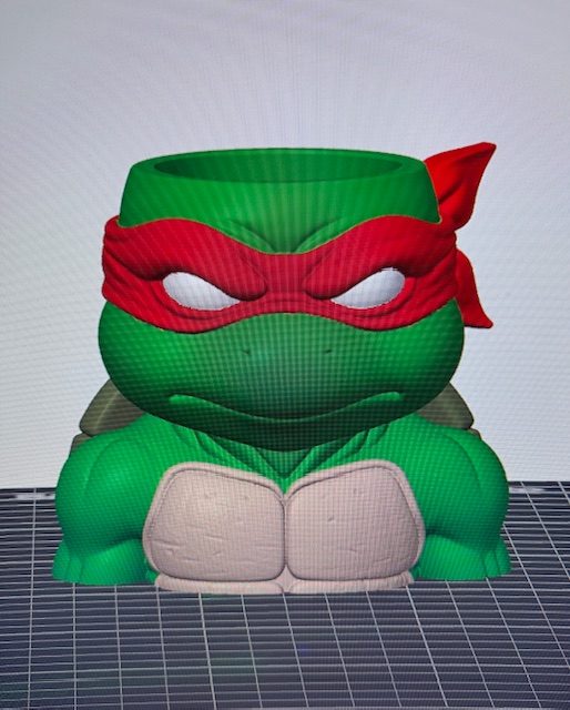 #392 Ninja Turtle Pen Holder – Fun & Customizable — vue 2