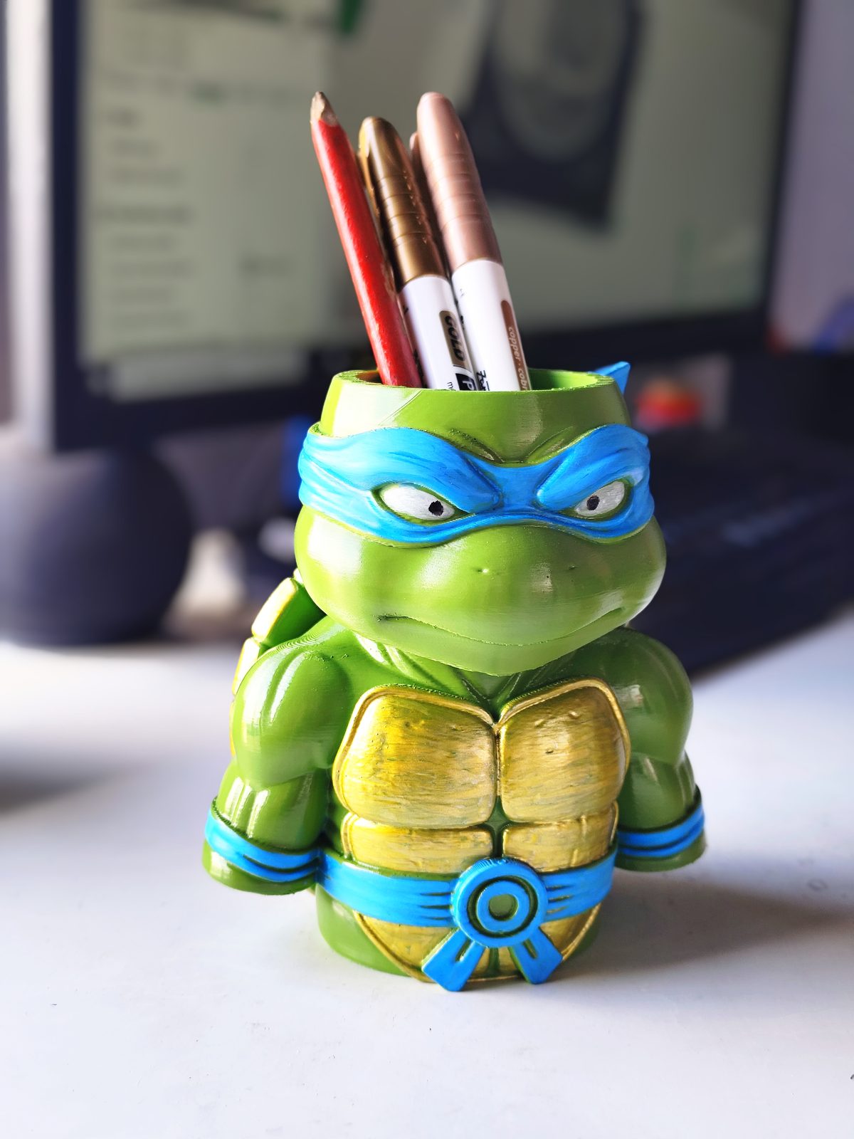 #392 Ninja Turtle Pen Holder – Fun & Customizable — vue 10