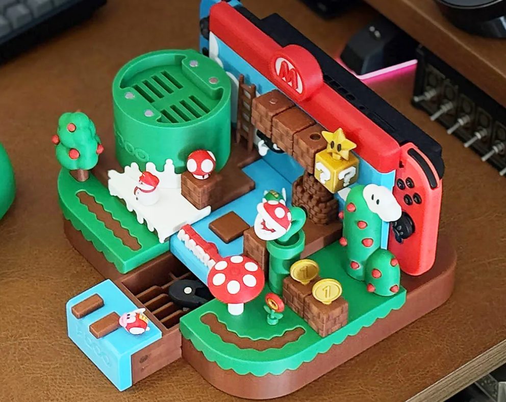 #409 Switch Mario creative clock base Panoramic version — vue 3