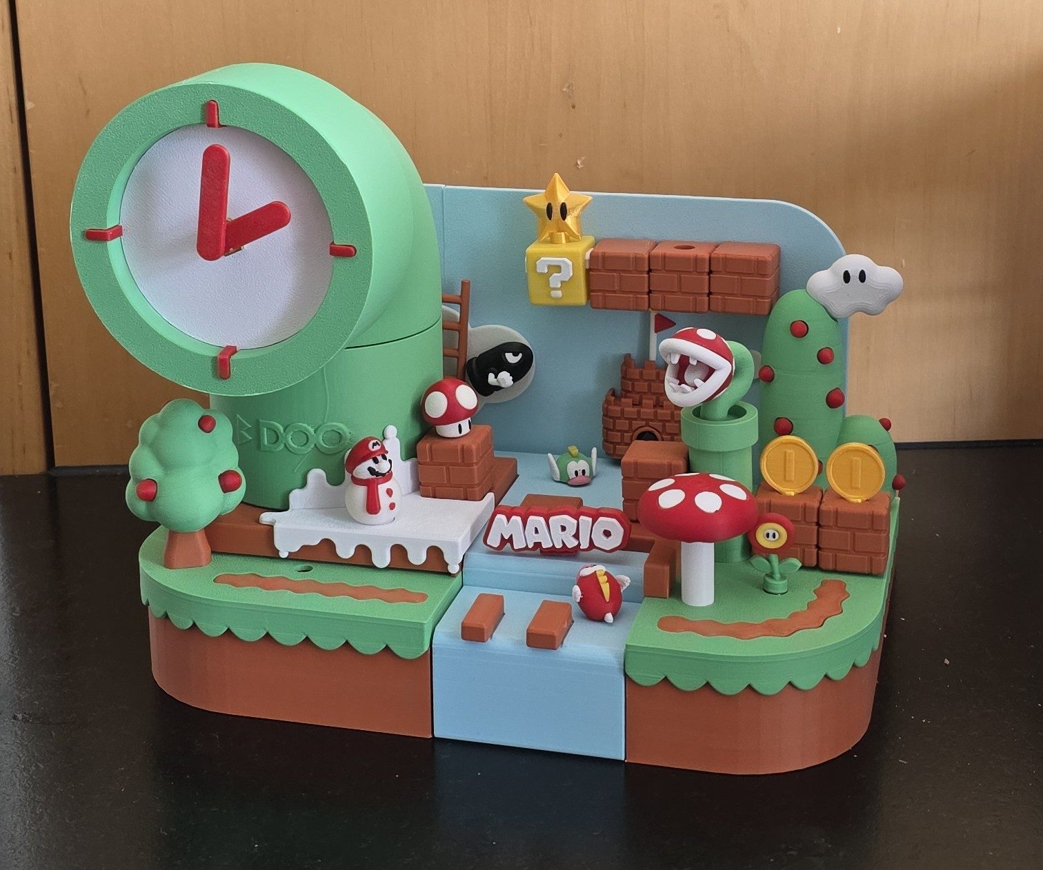#409 Switch Mario creative clock base Panoramic version — vue 4