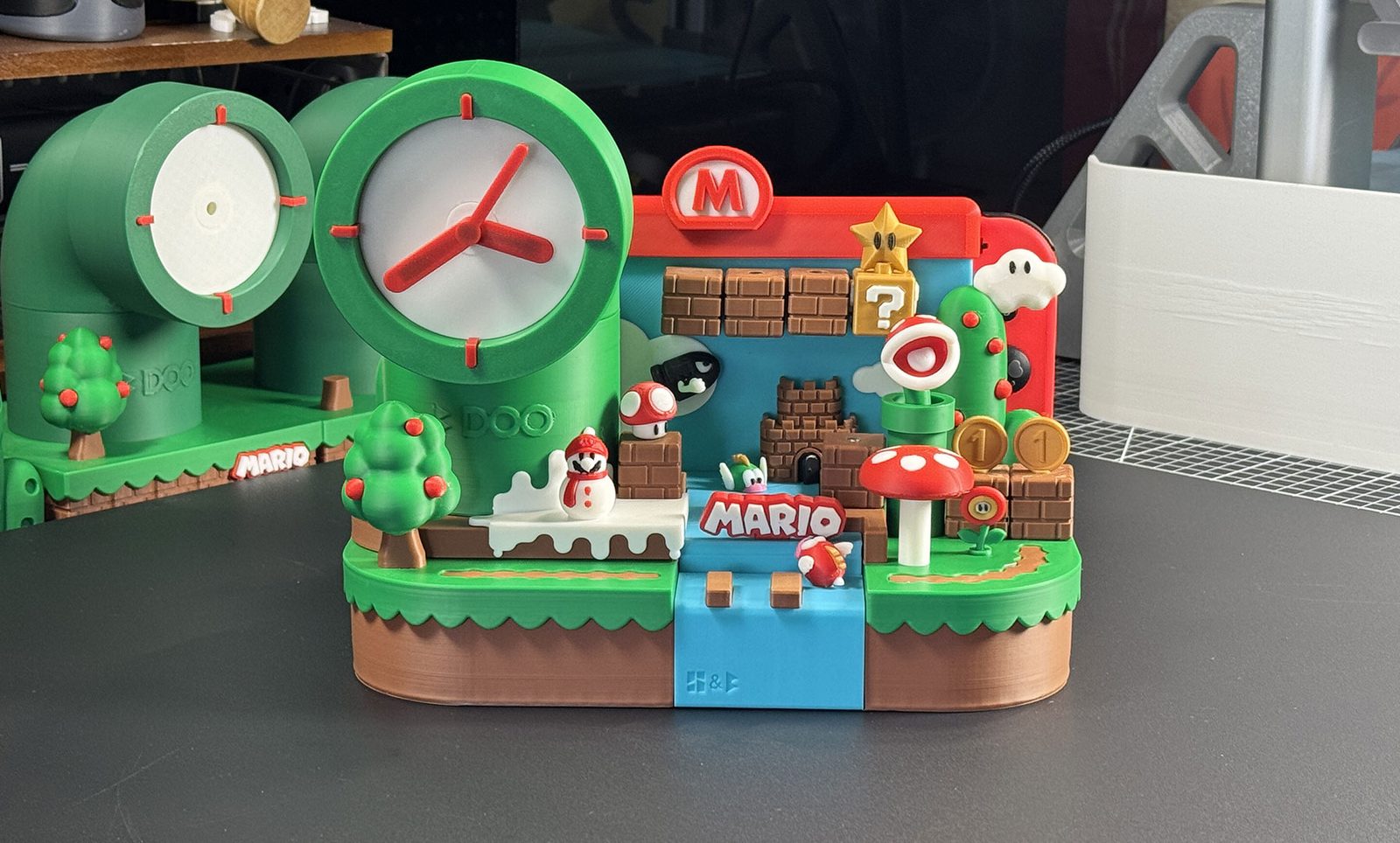 #409 Switch Mario creative clock base Panoramic version — vue 8