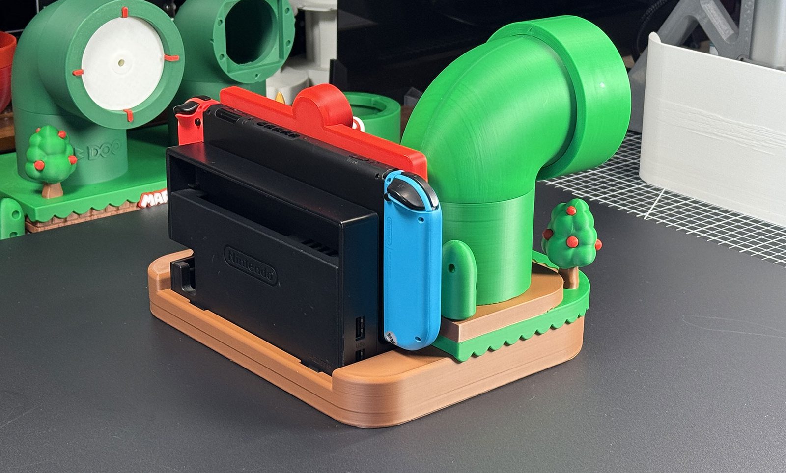 #409 Switch Mario creative clock base Panoramic version — vue 10