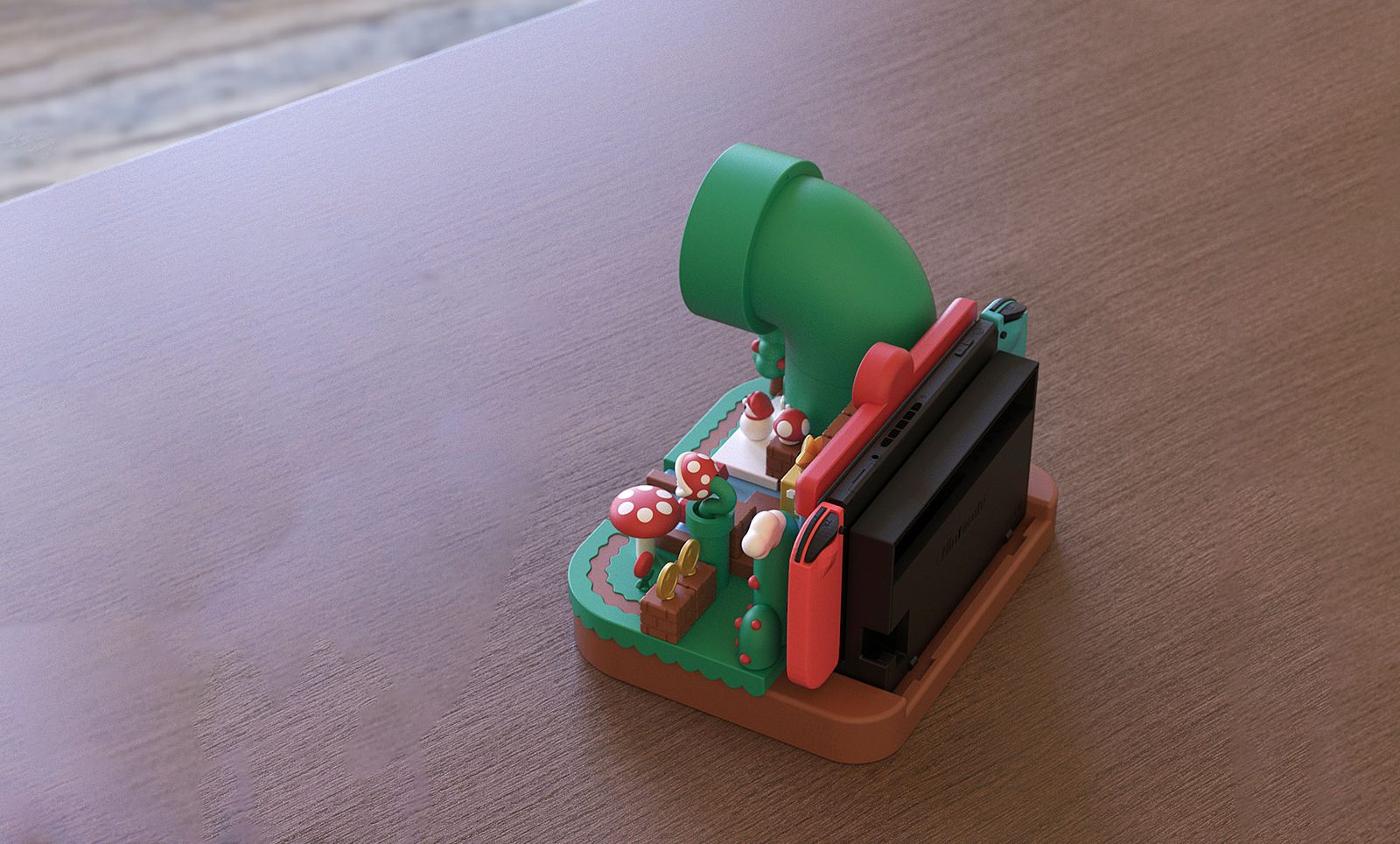 #409 Switch Mario creative clock base Panoramic version — vue 17