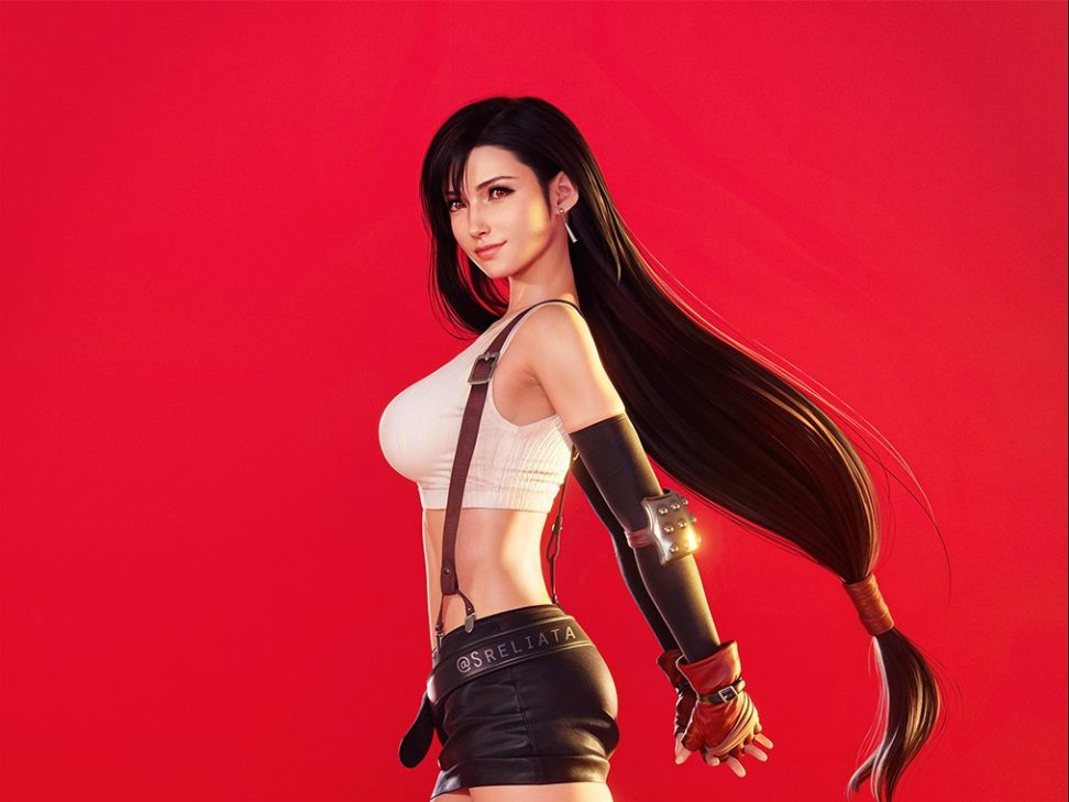 #422 hueForge Tifa fan art by Sreliata — vue 1
