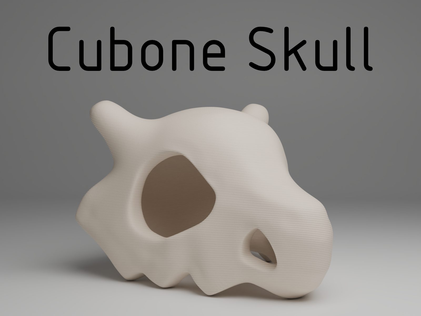#433 Cubone Pokemon Skull — vue 1