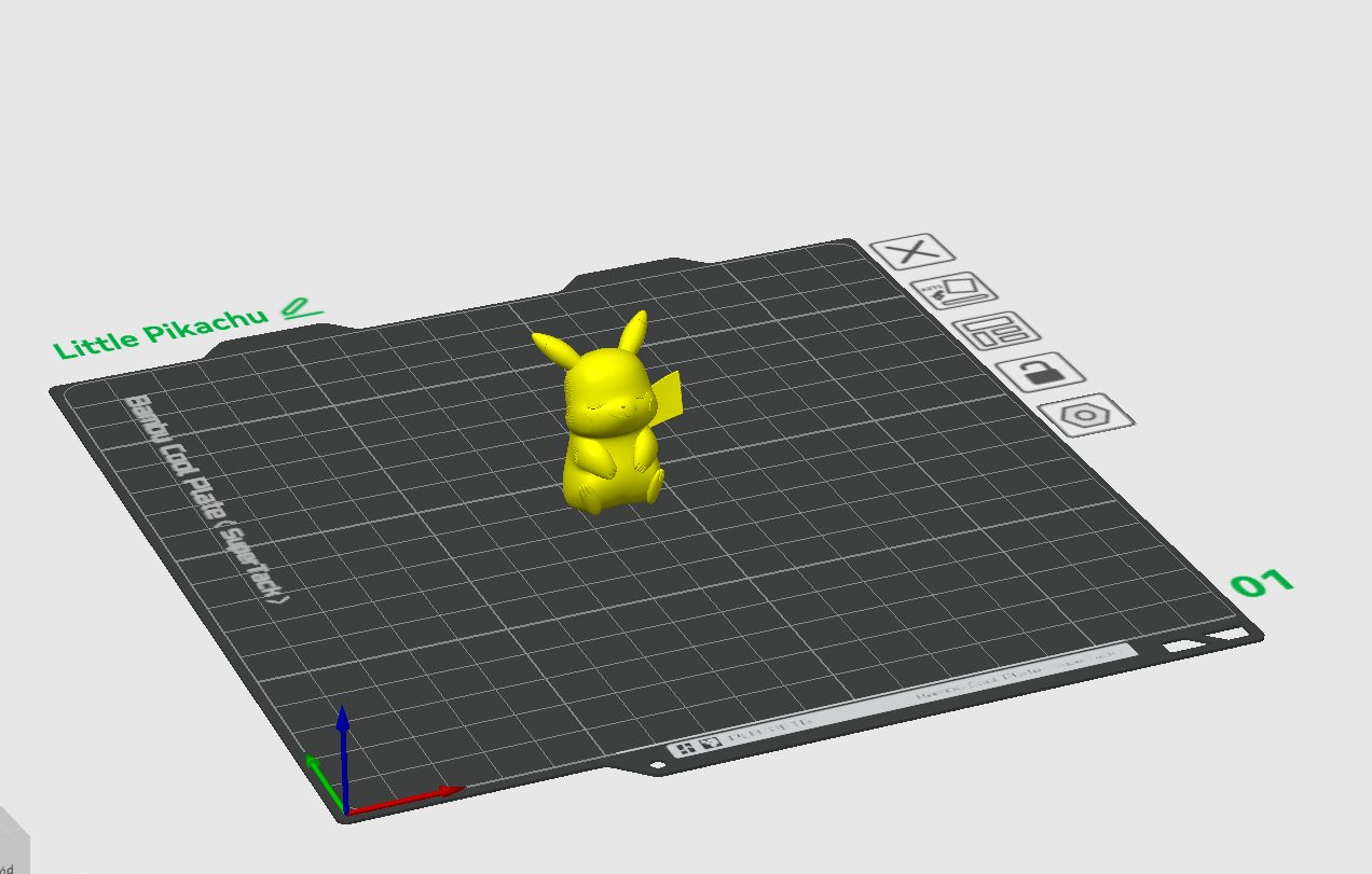 #436 Little Pikachu Pokemon- 28 min print — vue 5
