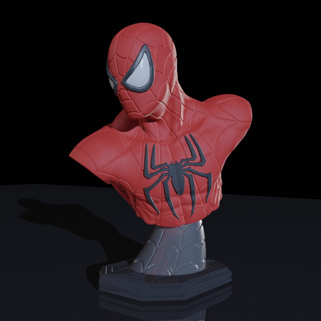 #438 Spiderman Bust (STL) — vue 2