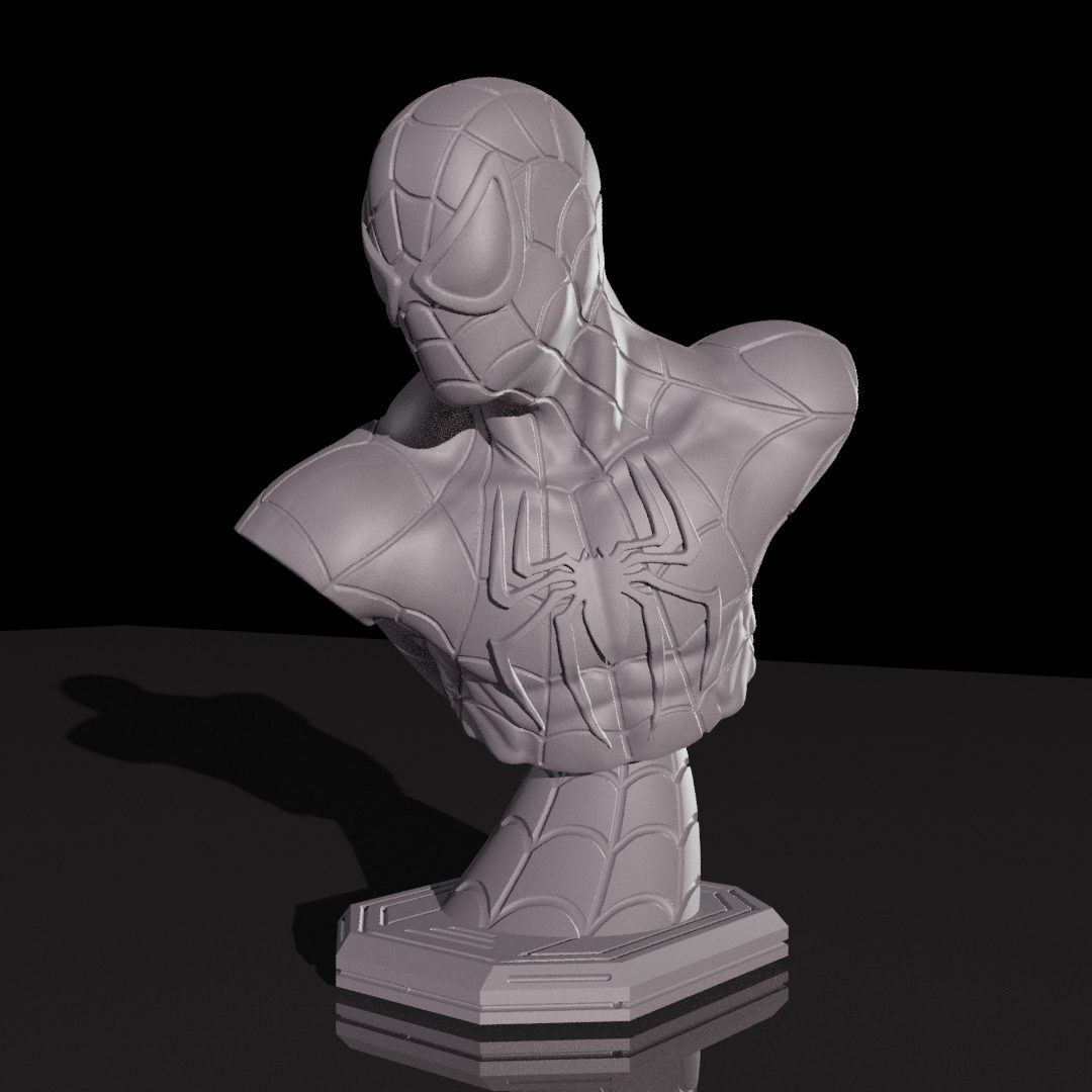 #438 Spiderman Bust (STL) — vue 6