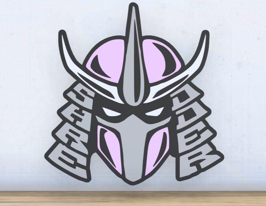 #444 Shredder- Layered - Word Wall Art — vue 2