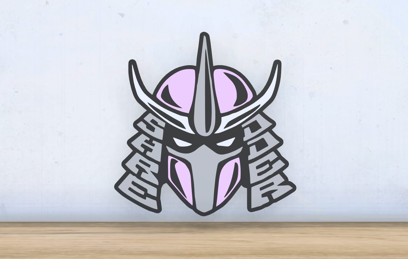 #444 Shredder- Layered - Word Wall Art — vue 3