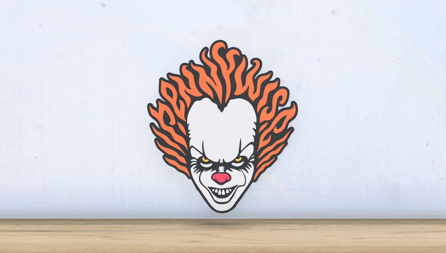 #445 Pennywise - Layered - Word Wall Art — vue 1