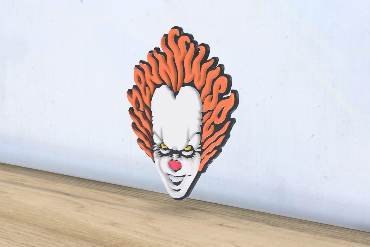 #445 Pennywise - Layered - Word Wall Art — vue 4