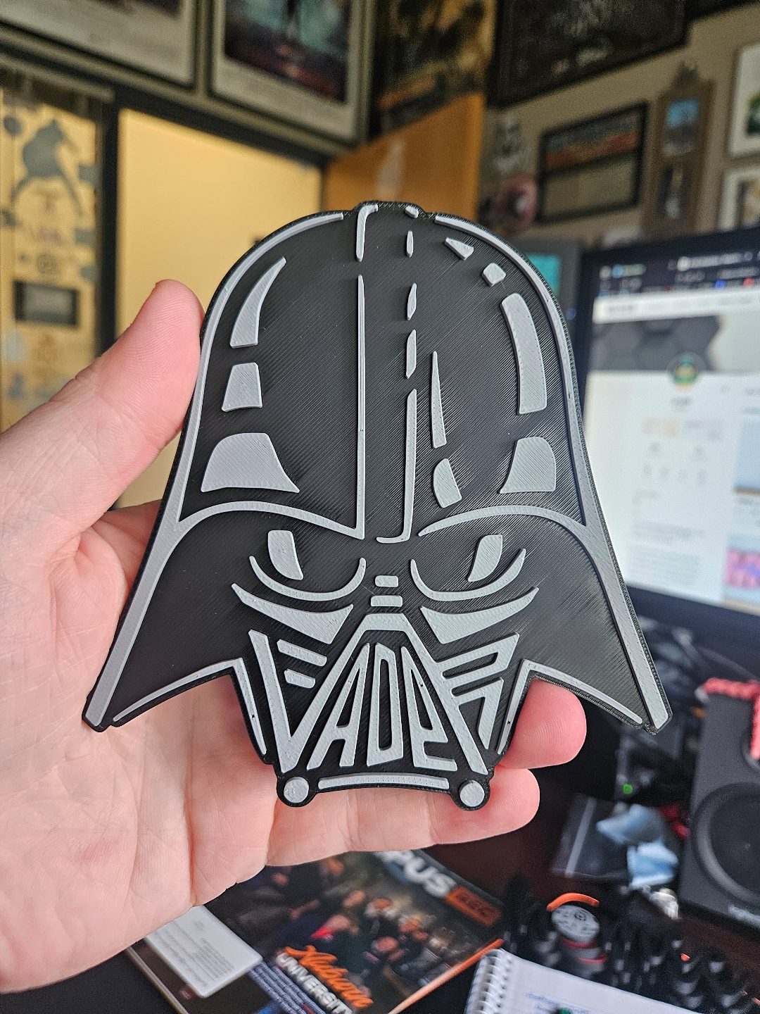 #446 Darth Vader - Layered - Word Wall Art — vue 4