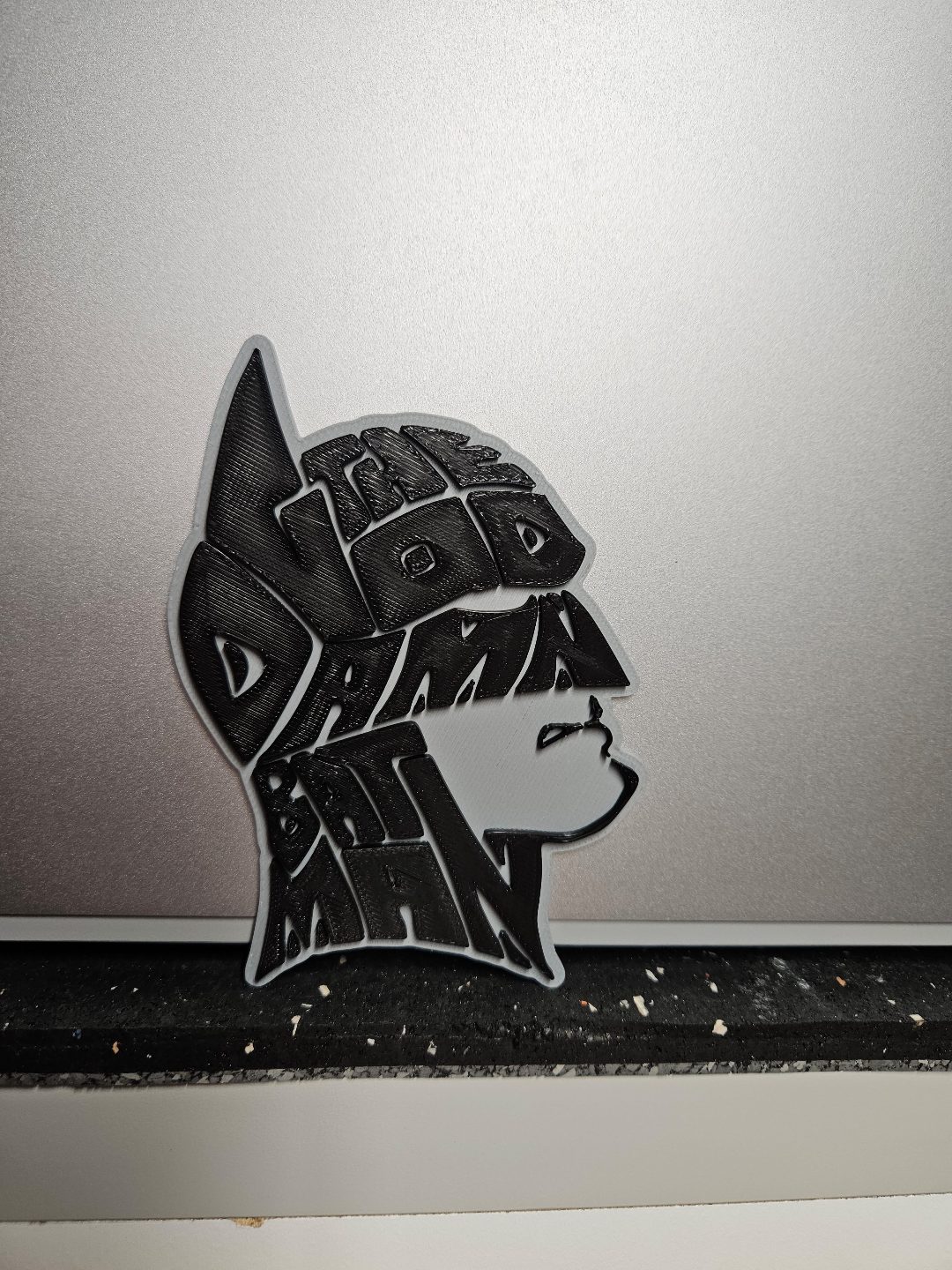 #450 The God Damn Batman - Layered - Word Wall Art — vue 5