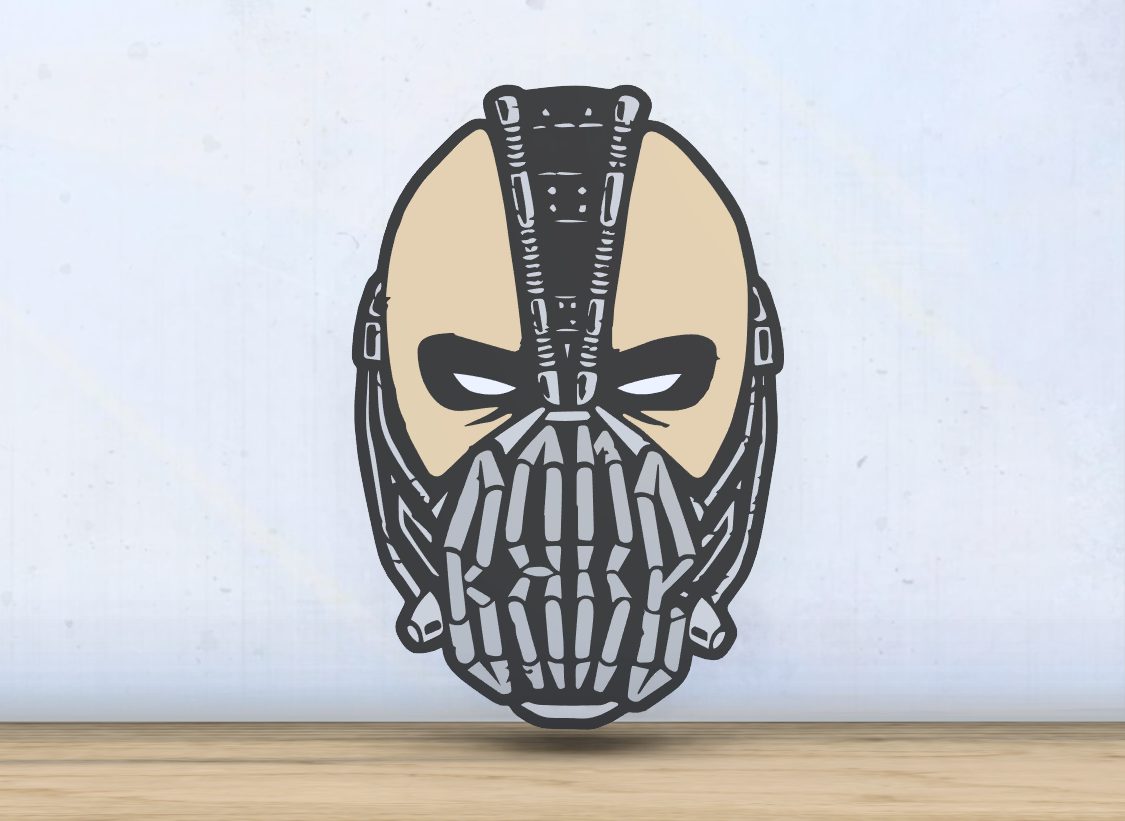 #454 Bane - Layered - Word Wall Art — vue 2