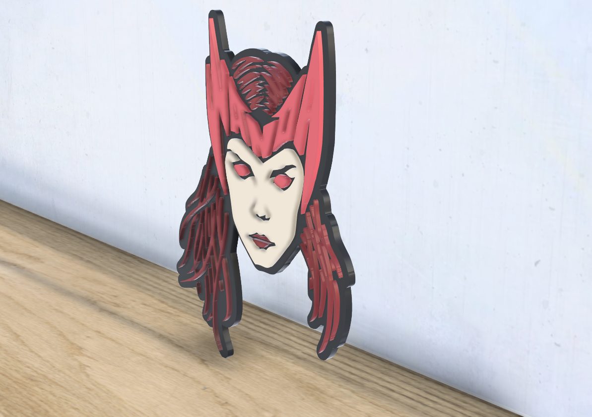 #456 Wanda - Layered - Word Wall Art — vue 3