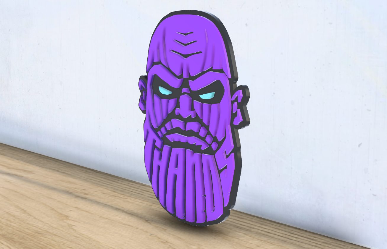 #457 Thanos - Layered - Word Wall Art — vue 3