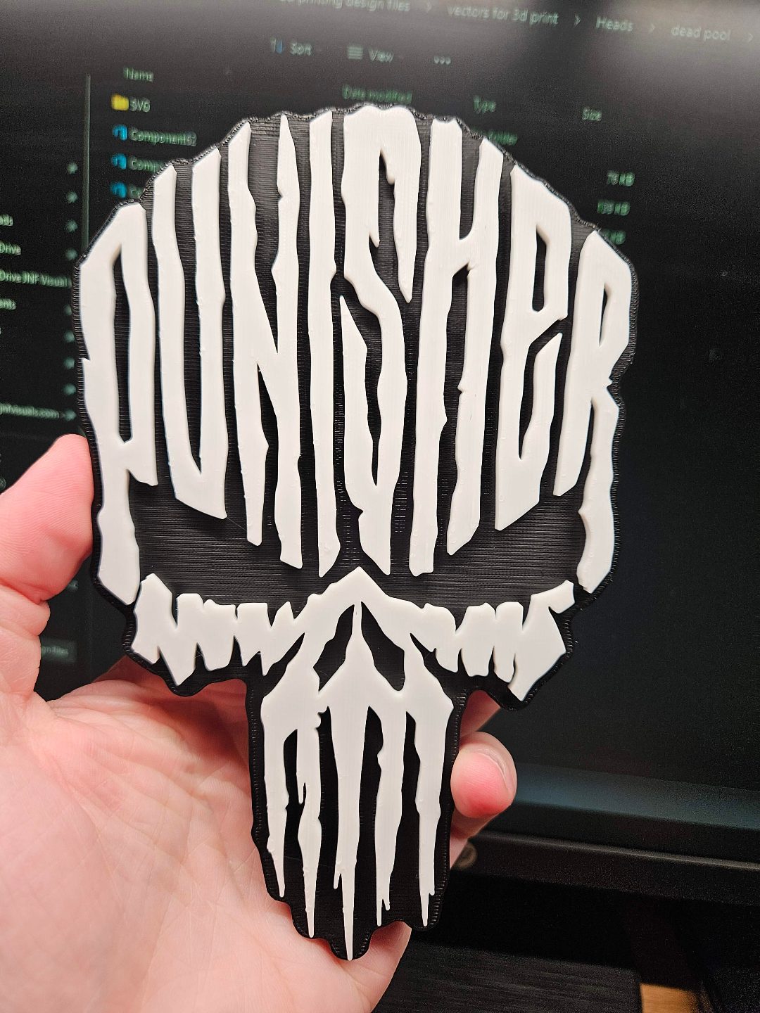 #464 The Punisher - Layered - Word Wall Art — vue 6